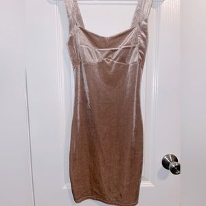 Mauve tone mini dress